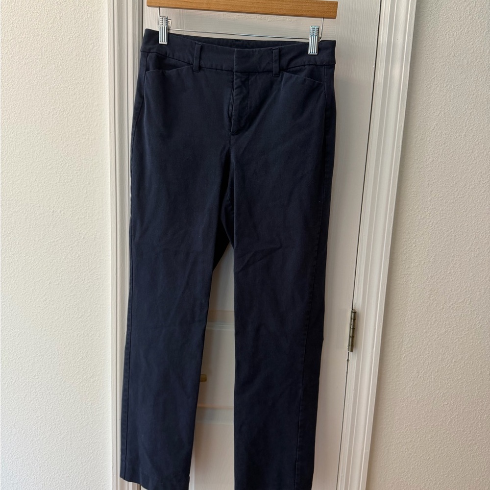 Old Navy Women's Navy Straight Leg Pixie Pants
